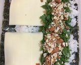 チーズと春菊の海苔巻き作り方2写真