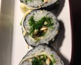 チーズと春菊の海苔巻き作り方3写真