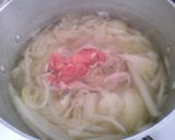 玉ねぎ　じゃが芋　大根　豚肉の　味噌汁作り方5写真