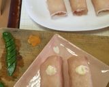 生ハムでロールライス〜(o˘◡˘o)♡作り方7写真