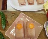 生ハムでロールライス〜(o˘◡˘o)♡作り方8写真