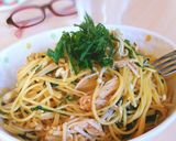 大葉たっぷり！えのきとツナの和風パスタ★作り方5写真