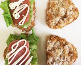 夜食・お弁当に♡焼きおにぎりバーガー作り方4写真