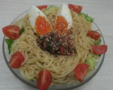 梅でさっぱり☆ゴマだれ冷やし中華作り方4写真