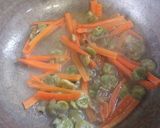 白菜漬けの炒め物作り方3写真
