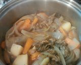 もずく楽部*もずく入り肉じゃが作り方4写真