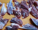豚すね肉のスープ(圧力鍋使用)作り方1写真