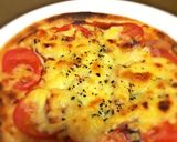 ガス魚焼きグリルでイカ、トマトのピザ作り方9写真