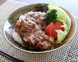 レンジでボリューム満点!みそ豚丼作り方9写真