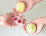 【ゆきポン デカまる氷】花ロック作り方5写真