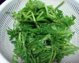 春菊のお味噌汁作り方1写真