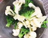 秘密の！豚肉とカリフラワーの卵中華炒め作り方1写真