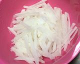 春菊と大根の和え物作り方1写真