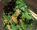 春菊と大根の和え物作り方4写真