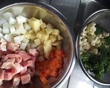 カリフラワーの具沢山うま煮スープ作り方1写真
