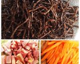 スパニッシュオムレツ風なひじきのオムレツ作り方1写真