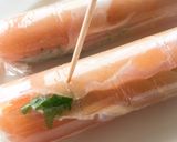 おうち居酒屋☆鶏ささみの梅しそロール作り方12写真