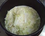 鮭の塩焼きにキャベツ＆エノキの牛乳ソース作り方3写真
