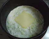 鮭の塩焼きにキャベツ＆エノキの牛乳ソース作り方4写真