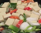 新玉葱と高野豆腐の簡単鍋作り方2写真