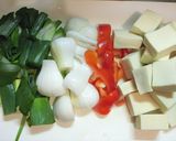 新玉葱と高野豆腐の簡単鍋作り方1写真