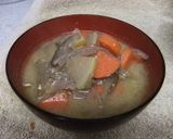 干し野菜で旨味UP！豚汁♪作り方6写真