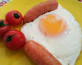 朝食に♪ごてあらポーを仕切りに目玉焼き♪作り方4写真