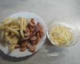 うちのピザ①ウインナーとじゃがいも作り方1写真