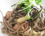 お蕎麦を使って♪超簡単で美味しい！和風パスタ作り方6写真