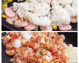 巻く手間なし！目玉焼きのせチキンライス♪作り方3写真