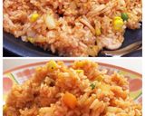 巻く手間なし！目玉焼きのせチキンライス♪作り方4写真