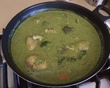 骨付きチキンで☆ほうれん草カレー作り方6写真
