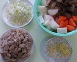 激ウマ！野菜たっぷりのピリ辛もつ煮込み作り方3写真