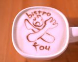 bistro fou ラテアート作り方8写真