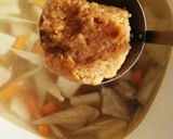 牛すじ肉と根菜の味噌汁♪作り方8写真