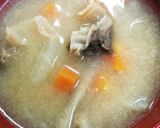 牛すじ肉と根菜の味噌汁♪作り方9写真