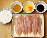 鶏ささみの天ぷら★カレー風味♪カレー塩付作り方1写真