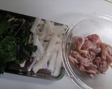 日野菜と鶏肉の味覇(ウェィパー)炒め作り方1写真