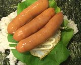 ウインナソーセージ3兄弟おにぎらず☆作り方4写真