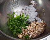プリッと美味!紫蘇風味な海老シイタケ餃子作り方1写真