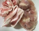 鳥もも肉と豚バラを叩いて手作り餃子作り方3写真