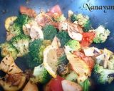 無塩料理☆ゴロゴロ野菜のバジルレモン炒め作り方4写真
