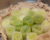 豚バラ肉で、スタンディングねぎ鍋作り方3写真