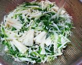 海苔が香る、水菜とエノキのもみ海苔和え作り方5写真