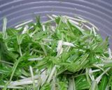 水菜のサラダ♪特製ゆず胡椒ドレッシング作り方2写真
