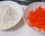 簡単副菜!大根とにんじんのきんぴら作り方1写真