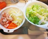 冷やし中華麺があんかけかた焼きそばに作り方1写真