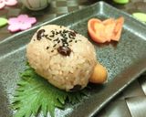 プリッともちっと❂ごてあら赤飯おにぎり。作り方7写真