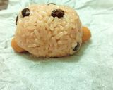 プリッともちっと❂ごてあら赤飯おにぎり。作り方6写真