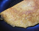 長ねぎ卵焼き、バジル味。作り方4写真